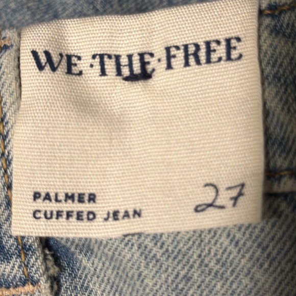 Free People Palmer Cuffed Jean in La La Land - Picture 12 of 12
